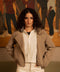 Women's Raw Edge Cropped Shirt